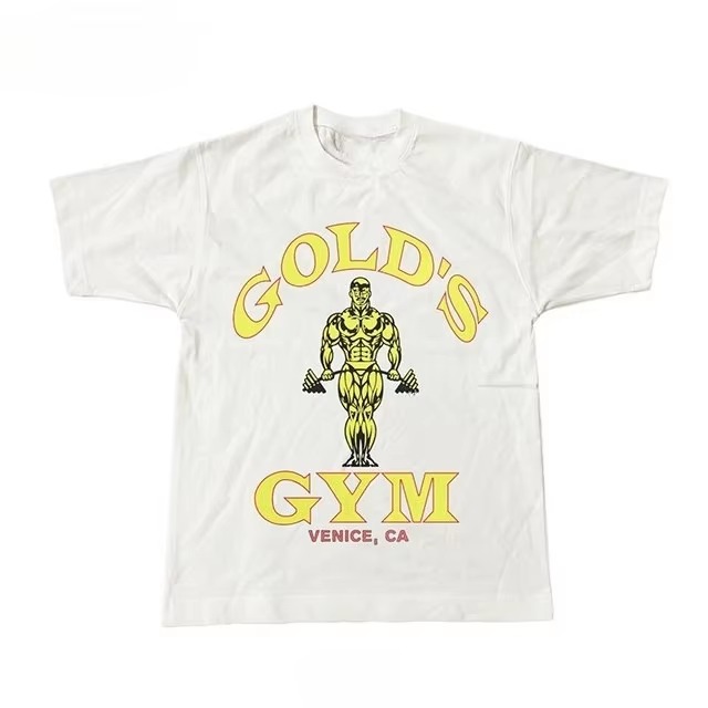 Streetwear Brand Vintage - เสื้อยืดลายกราฟิกแบรนด์กีฬา Gold's Gym Muscle Joe สไตล์วินเทจ