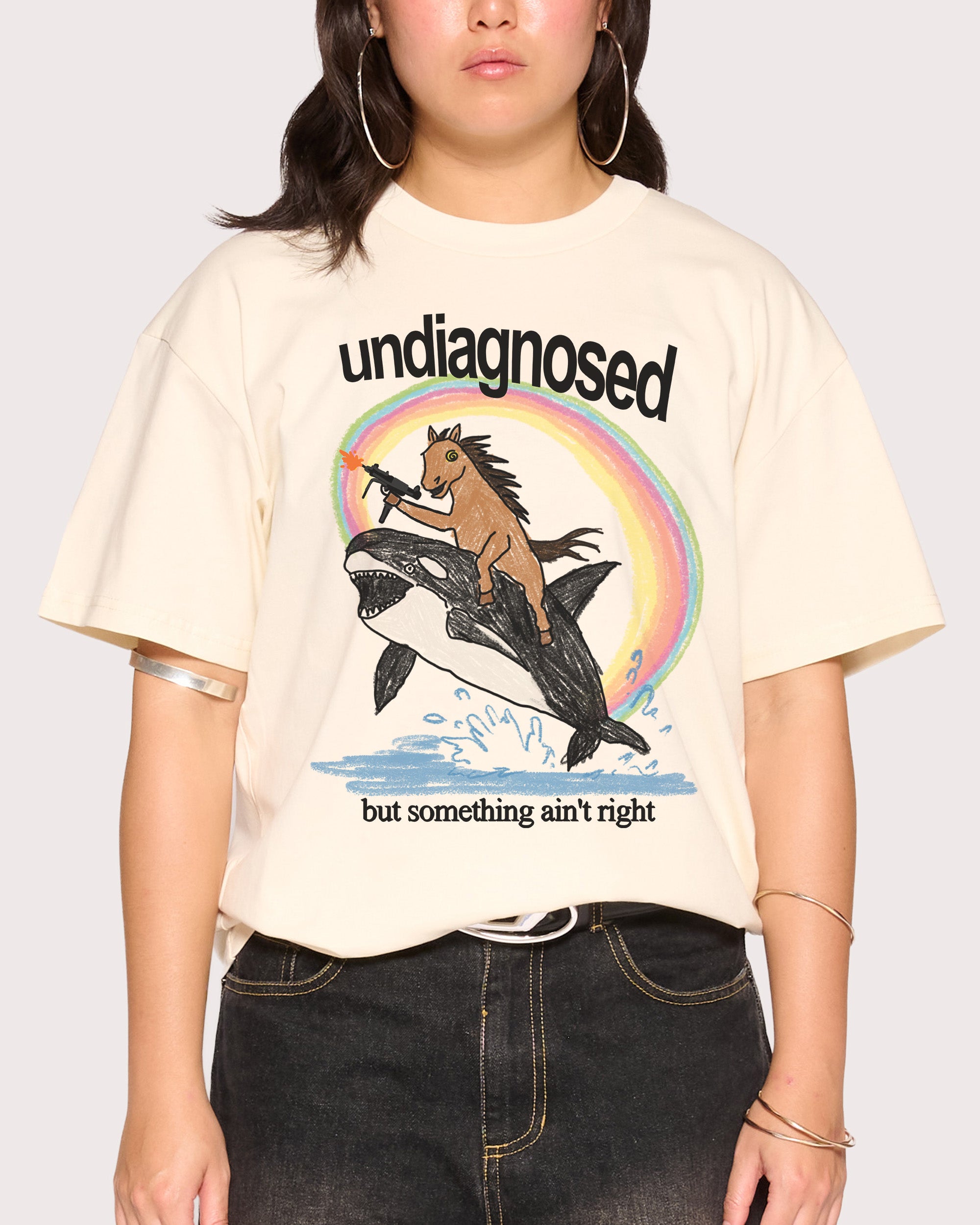 Streetwear Brand Tees - เสื้อยืดกราฟิกแบรนด์สตรีทแฟชั่น ลายมีมสุดฮา ไม่เคยถูกวินิจฉัย ผ้าฝ้าย สำหรับผู้ชายและผู้หญิง สไตล์สตรีทแวร์