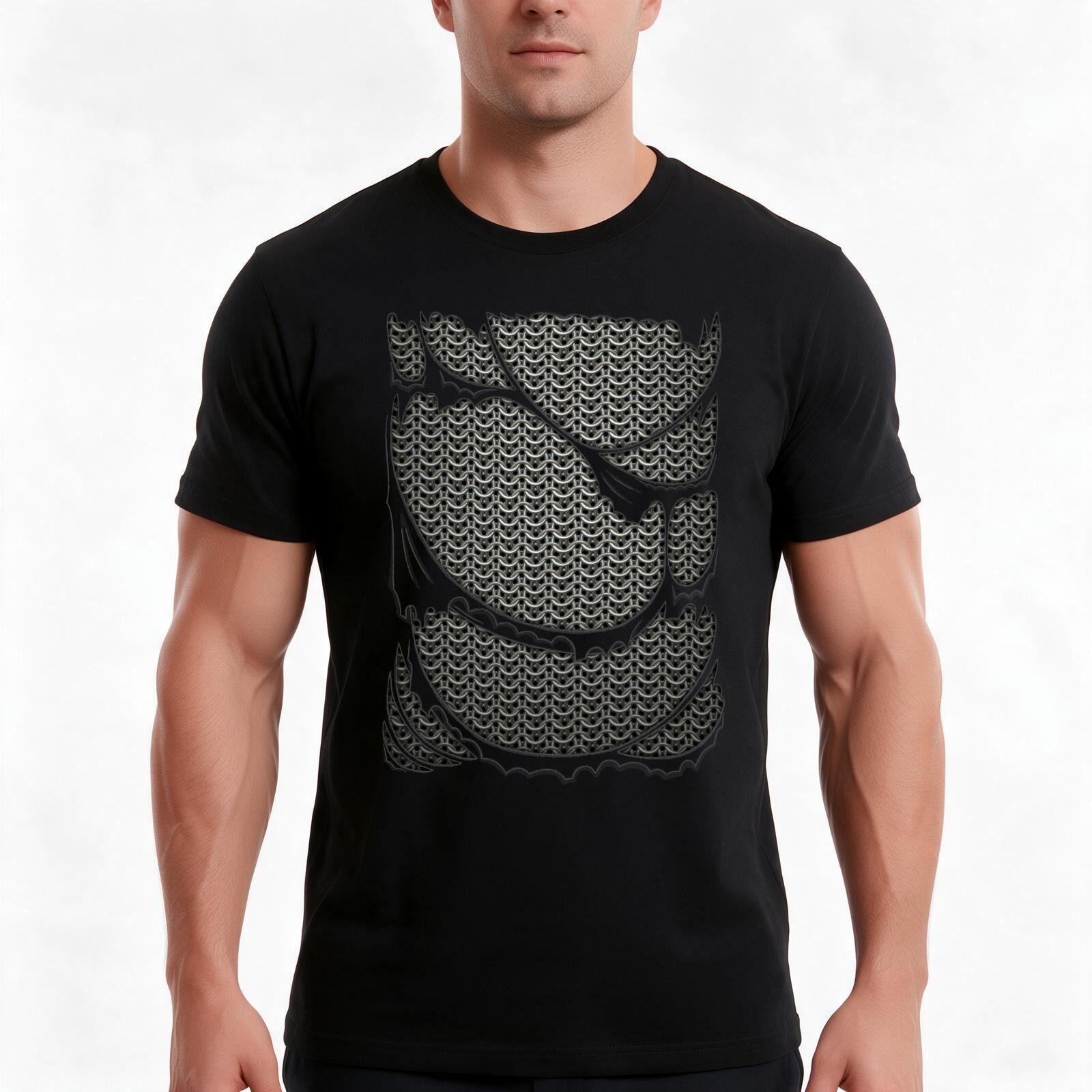 Streetwear Brand Vintage - เสื้อยืดลายเกราะโซ่ใหม่ล่าสุด เสื้อยืดผ้าฝ้ายลำลองสำหรับฤดูร้อน เสื้อโอเวอร์ไซส์สไตล์สตรีทแวร์ ลายกราฟิกวินเทจ ใส่ได้ทั้งชายและหญิง