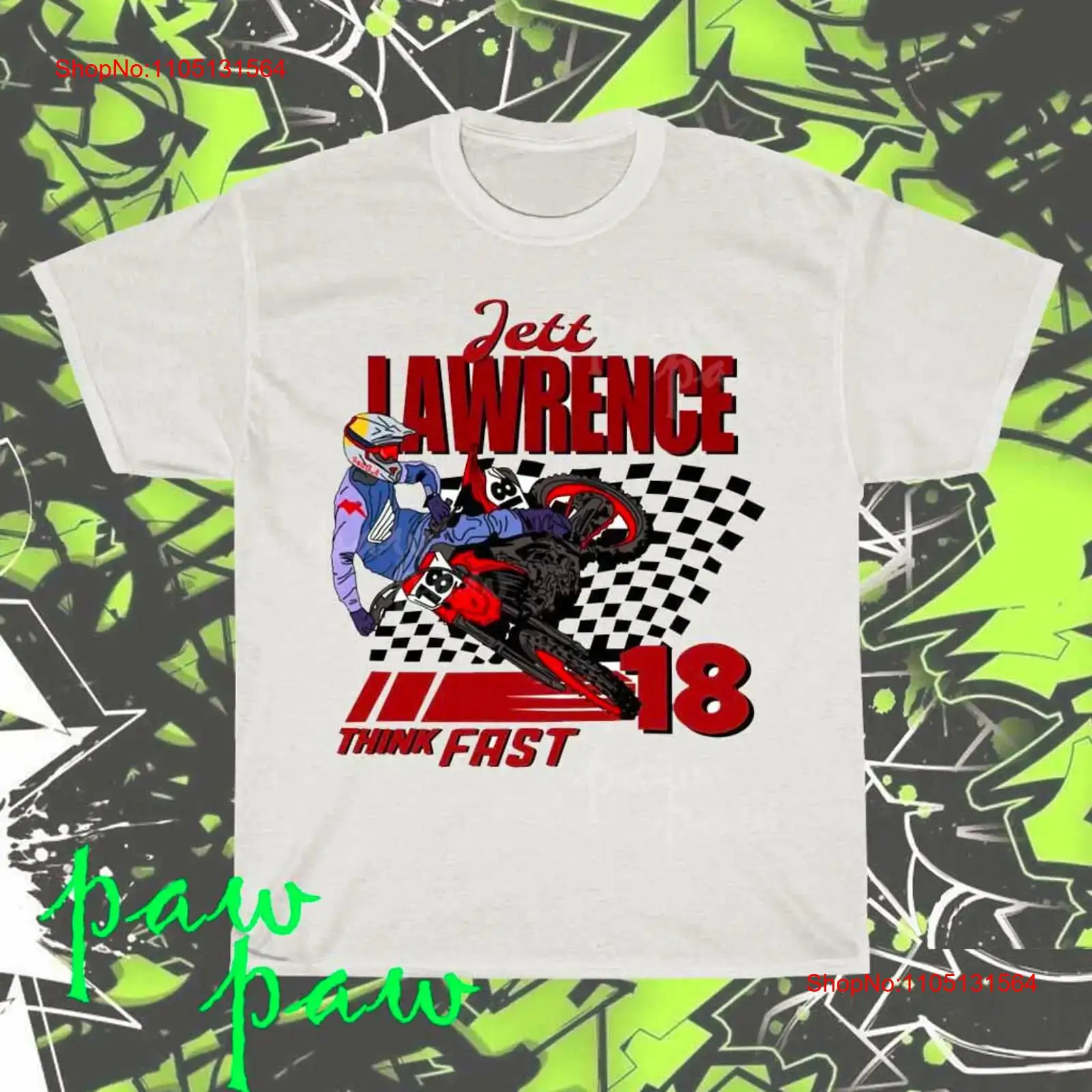 เสื้อยืดลายกราฟิก Jett Lawrenc - Streetwear Brand Vintage บทวิจารณ์และราคา