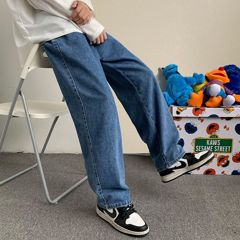 กางเกงยีนส์สตรีทแวร์ทรงหลวมสำห - Streetwear Brand Denim บทวิจารณ์และราคา