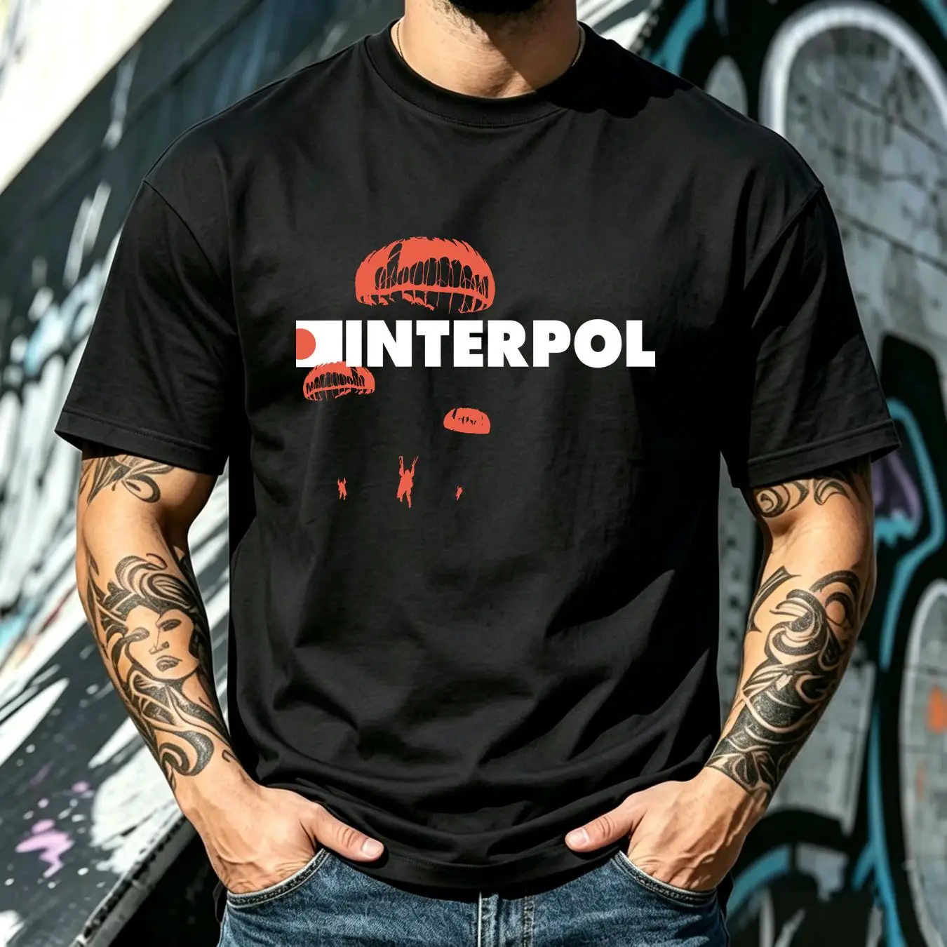 เสื้อยืดฟอก Interpol วงร็อก ผ้ - Streetwear Brand Vintage บทวิจารณ์และราคา
