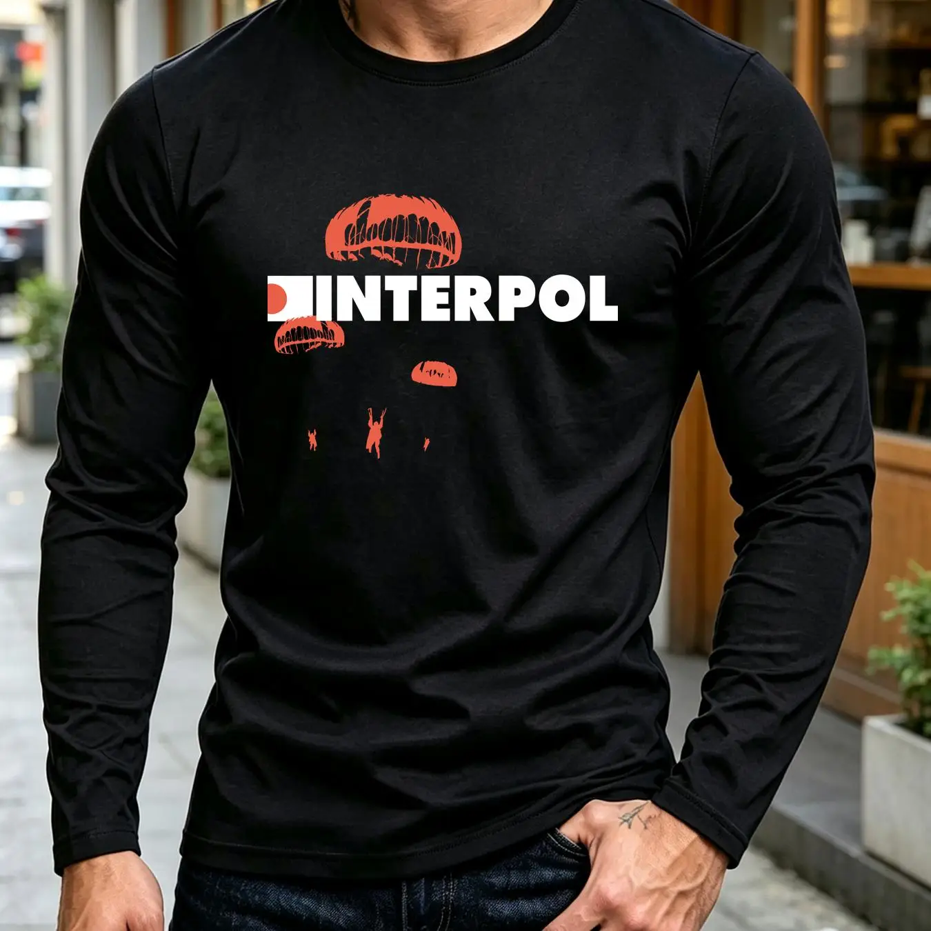 เสื้อยืดฟอก Interpol วงร็อก ผ้ - Streetwear Brand Vintage บทวิจารณ์และราคา