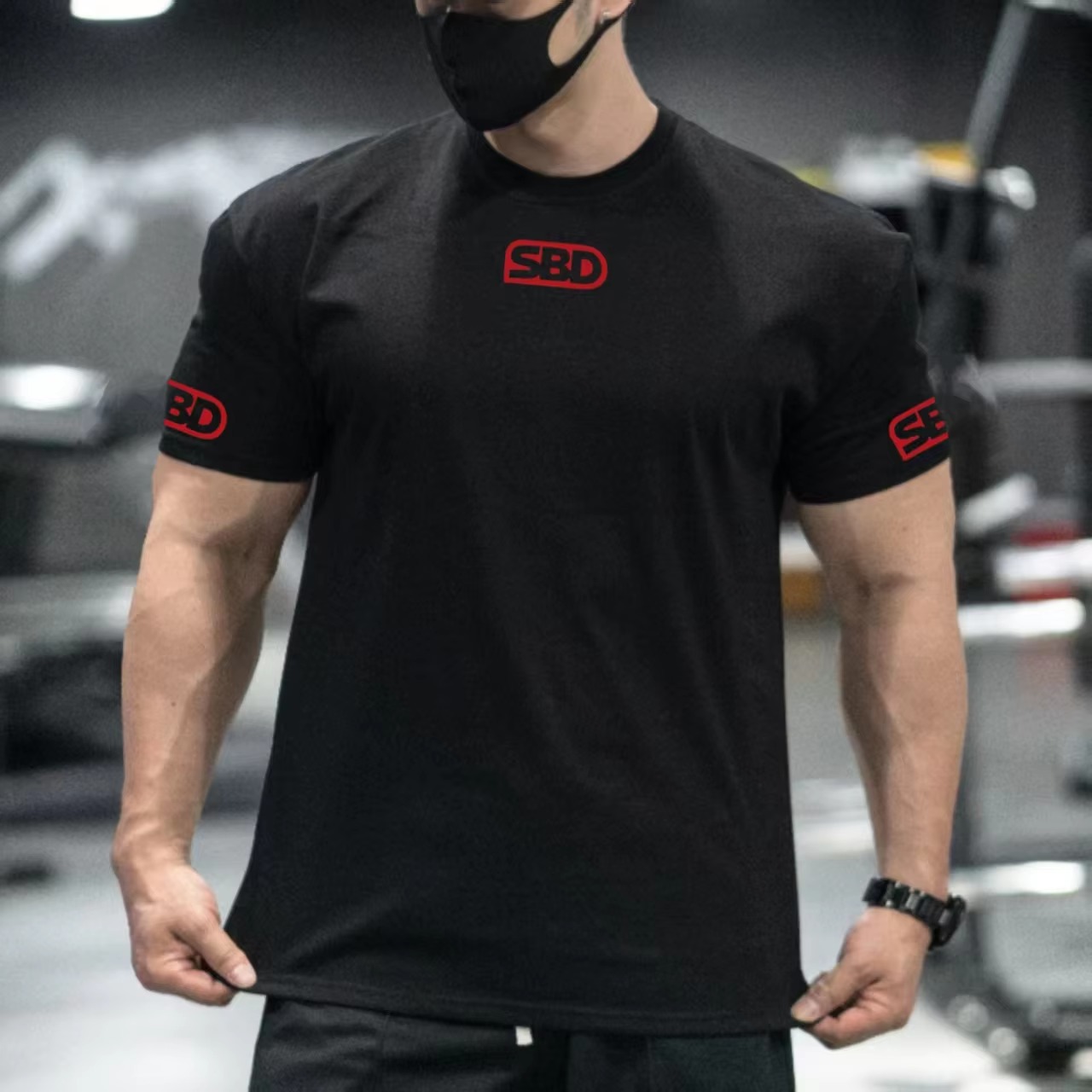 เสื้อยืดลายกราฟิกแบรนด์กีฬา SB - Streetwear Brand Red Logo บทวิจารณ์และราคา