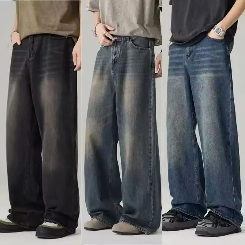 กางเกงยีนส์ขากว้างแฟชั่นเกาหลี - Streetwear Brand Denim บทวิจารณ์และราคา